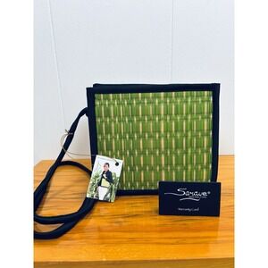 Saraye Baskets of Cambodia Tatami Crossbody Straw Woven Mini Bag Natural